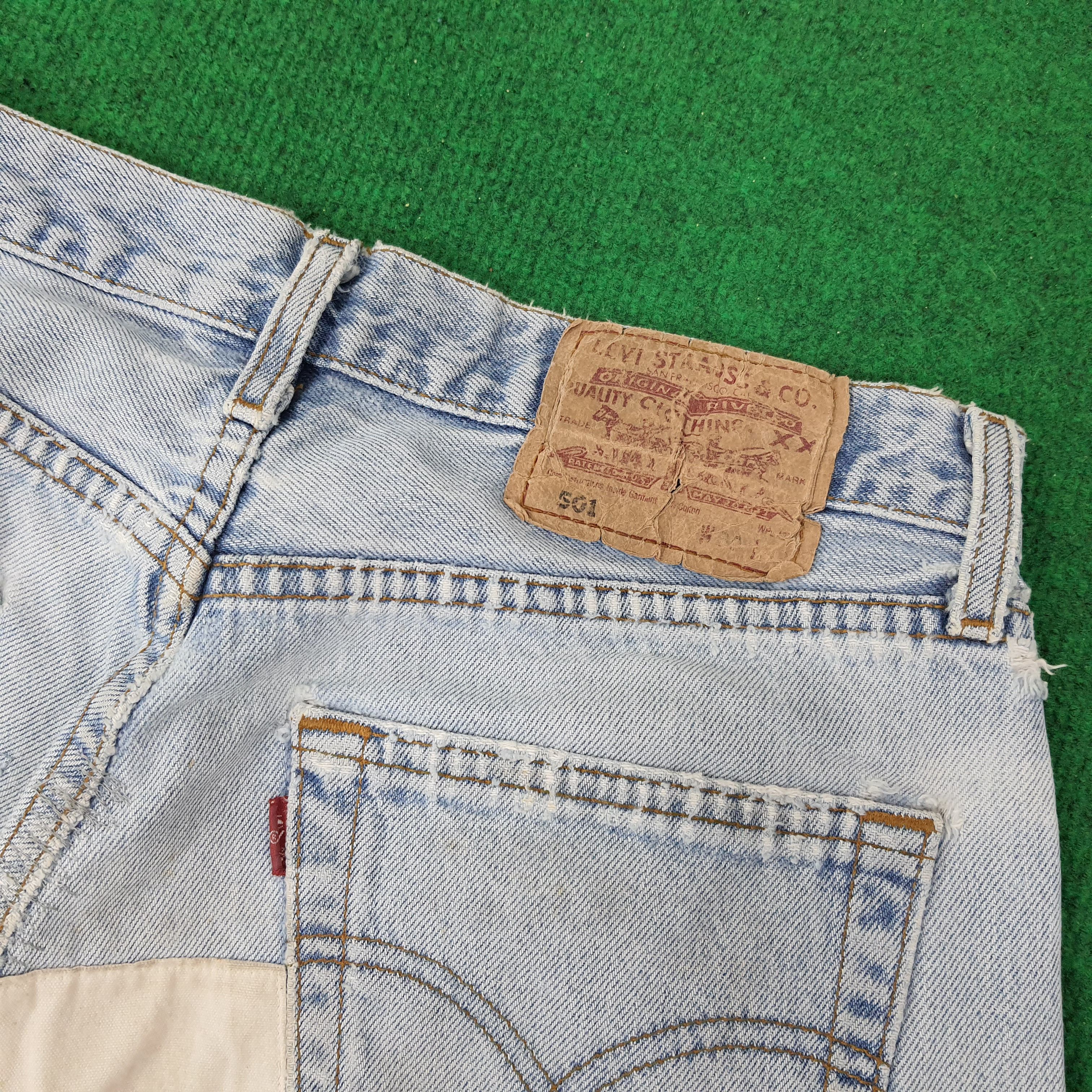 Levi's Vintage Levi's Distressed Doraemon Patchwork Jean C252N17 Size US 28 / EU 44 - 6 Thumbnail