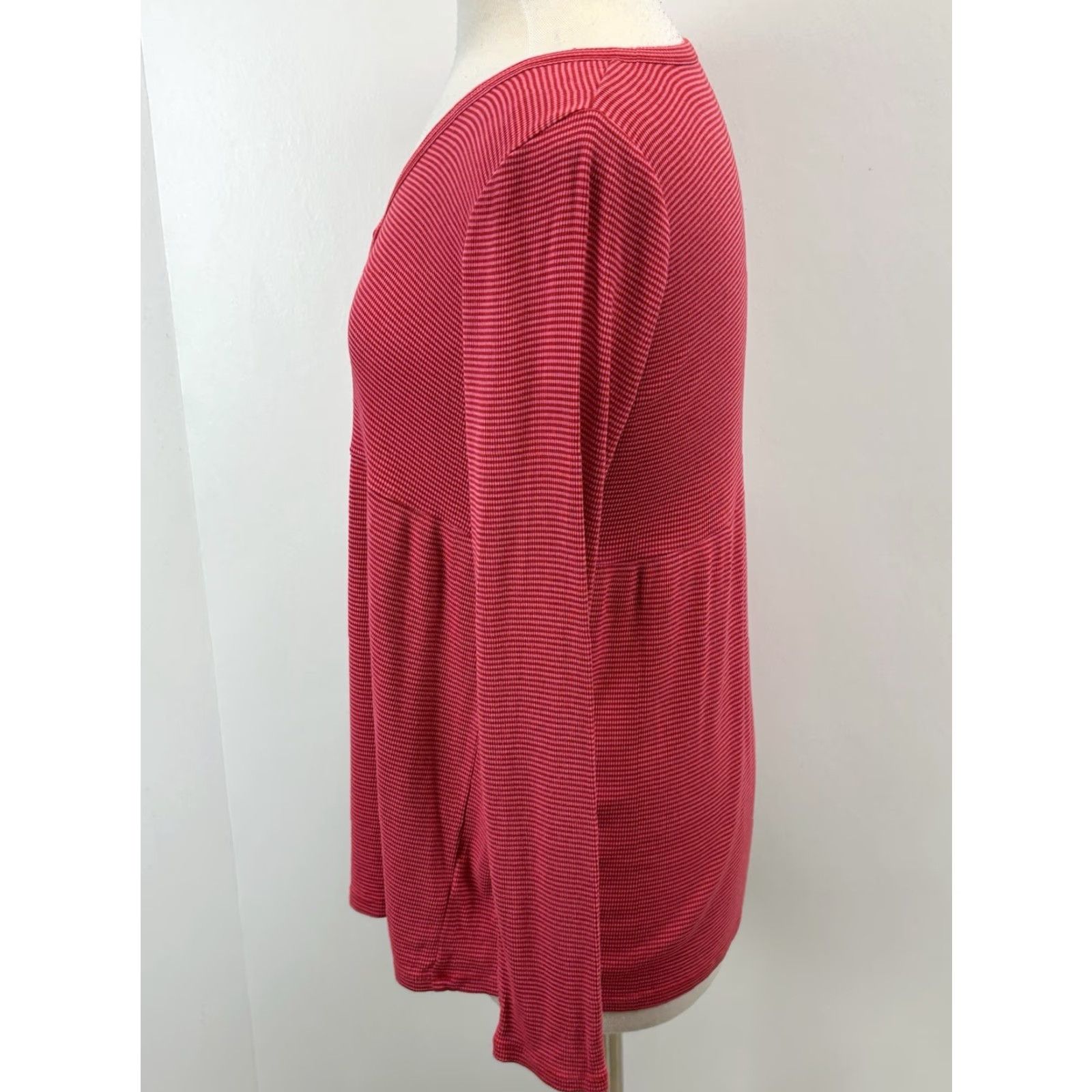 Gap Gap Pajama Set Women Small Pink Red Striped Lounge Comfort Pants Shirt Size S / US 4 / IT 40 - 3 Thumbnail