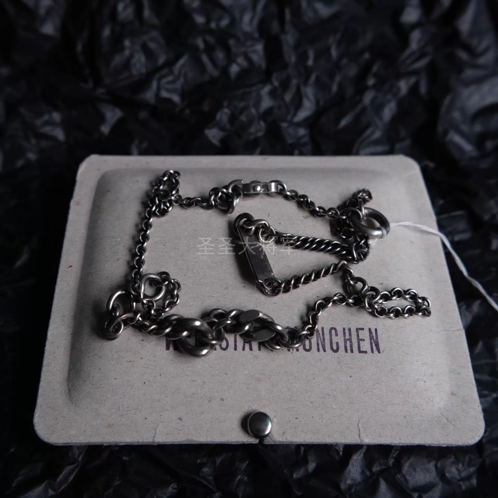 Werkstatt Munchen Werkstatt Munchen M3920 Vintage Heavy Mix Chain Necklace Size ONE SIZE - 3 Thumbnail