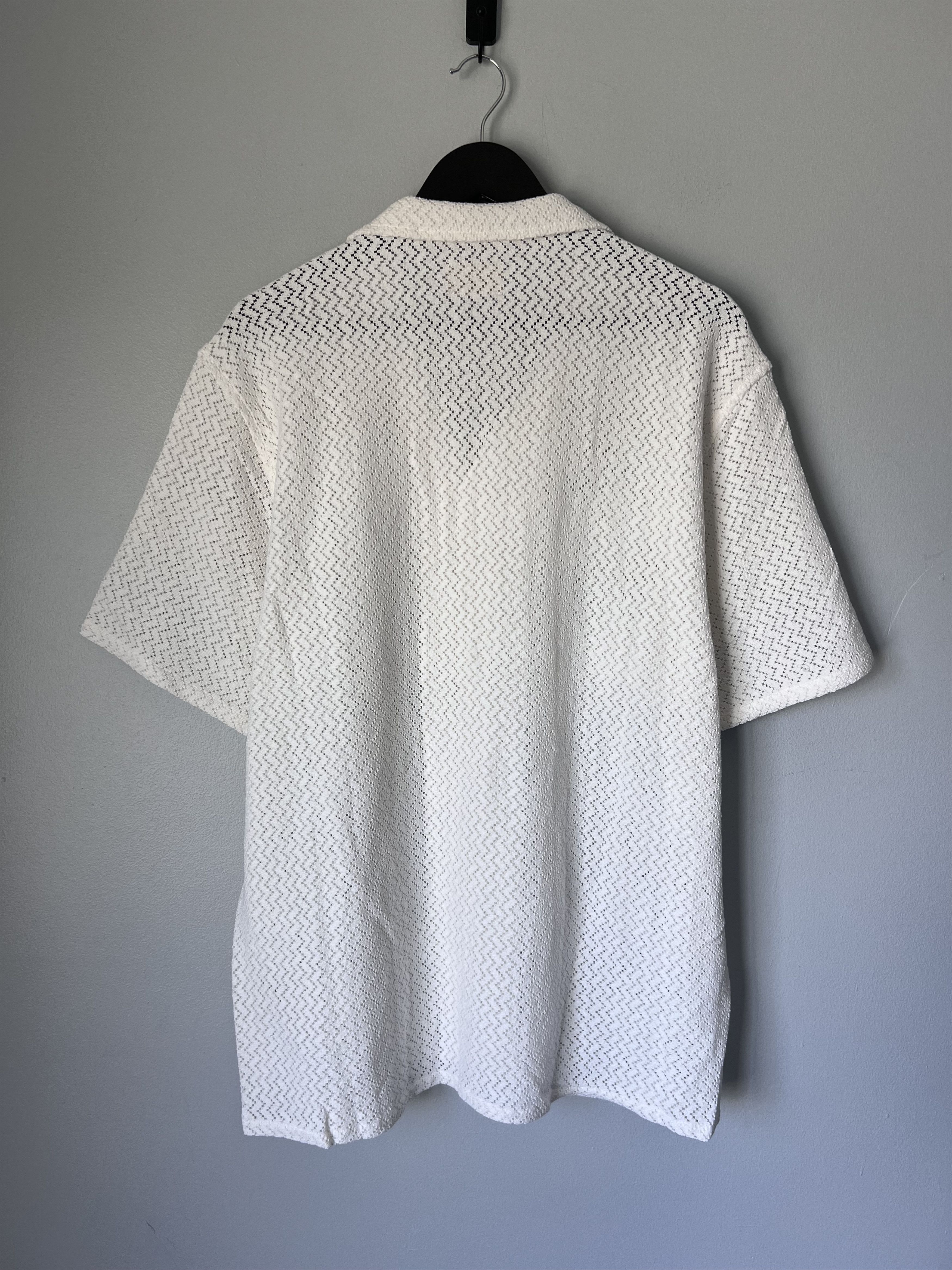 Aimé Leon Dore Lace Resort Shir white S Aime Leon Dore Lace Resort Shirt in White