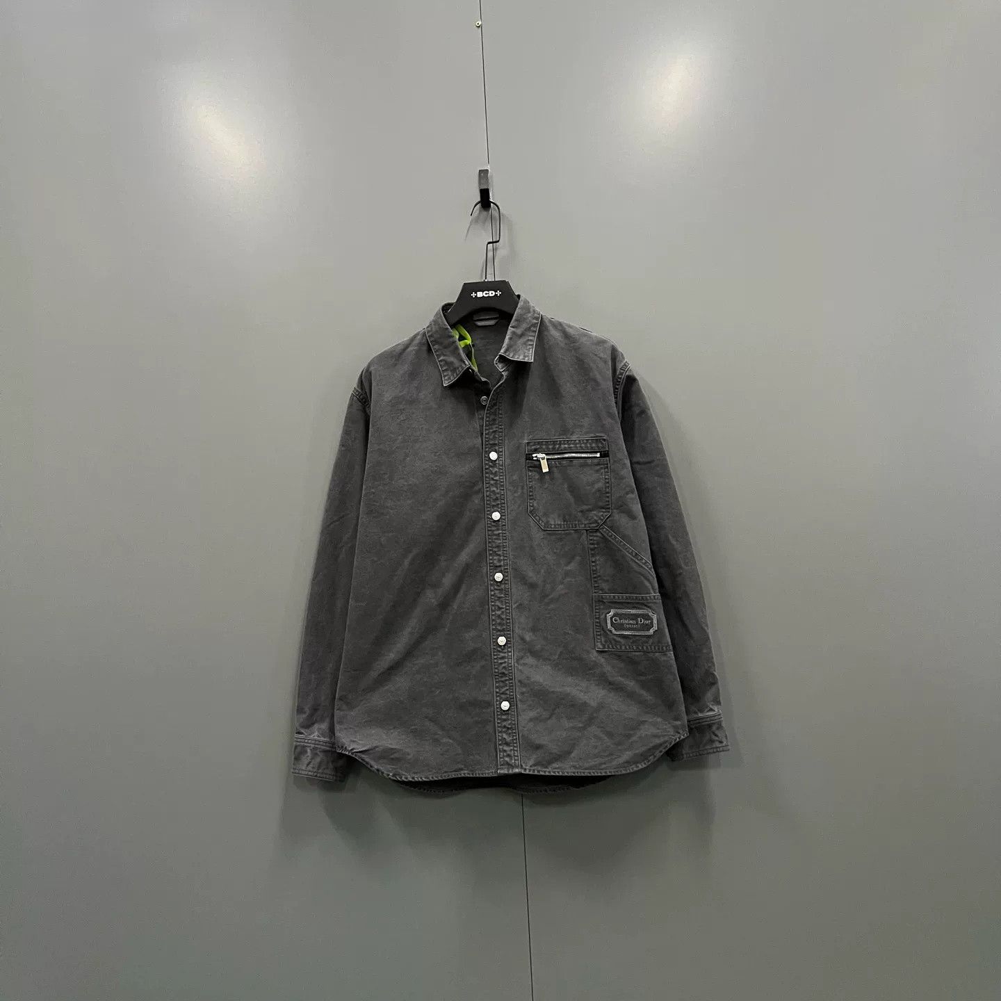 Dior Dior Washed Logo Patch Denim Shirt Size US M / EU 48-50 / 2 - 1 Thumbnail