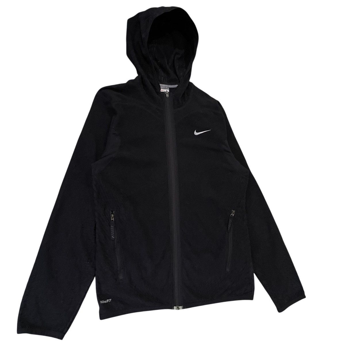 Nike Vintage Y2K Nike FIT Therma Fleece Hoodie Techwear Black Size US S / EU 44-46 / 1 - 3 Thumbnail