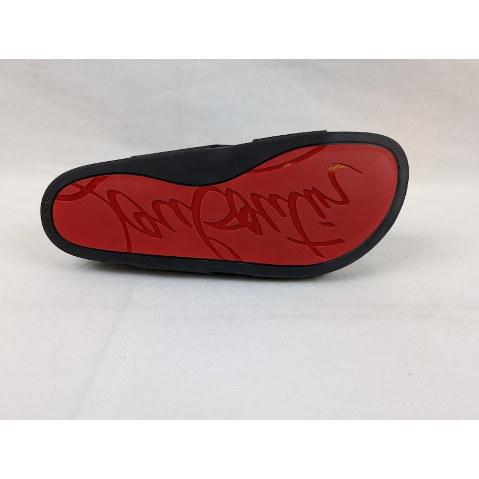 Christian Louboutin Dhabubizz Flat Slides in Black BNWB 42