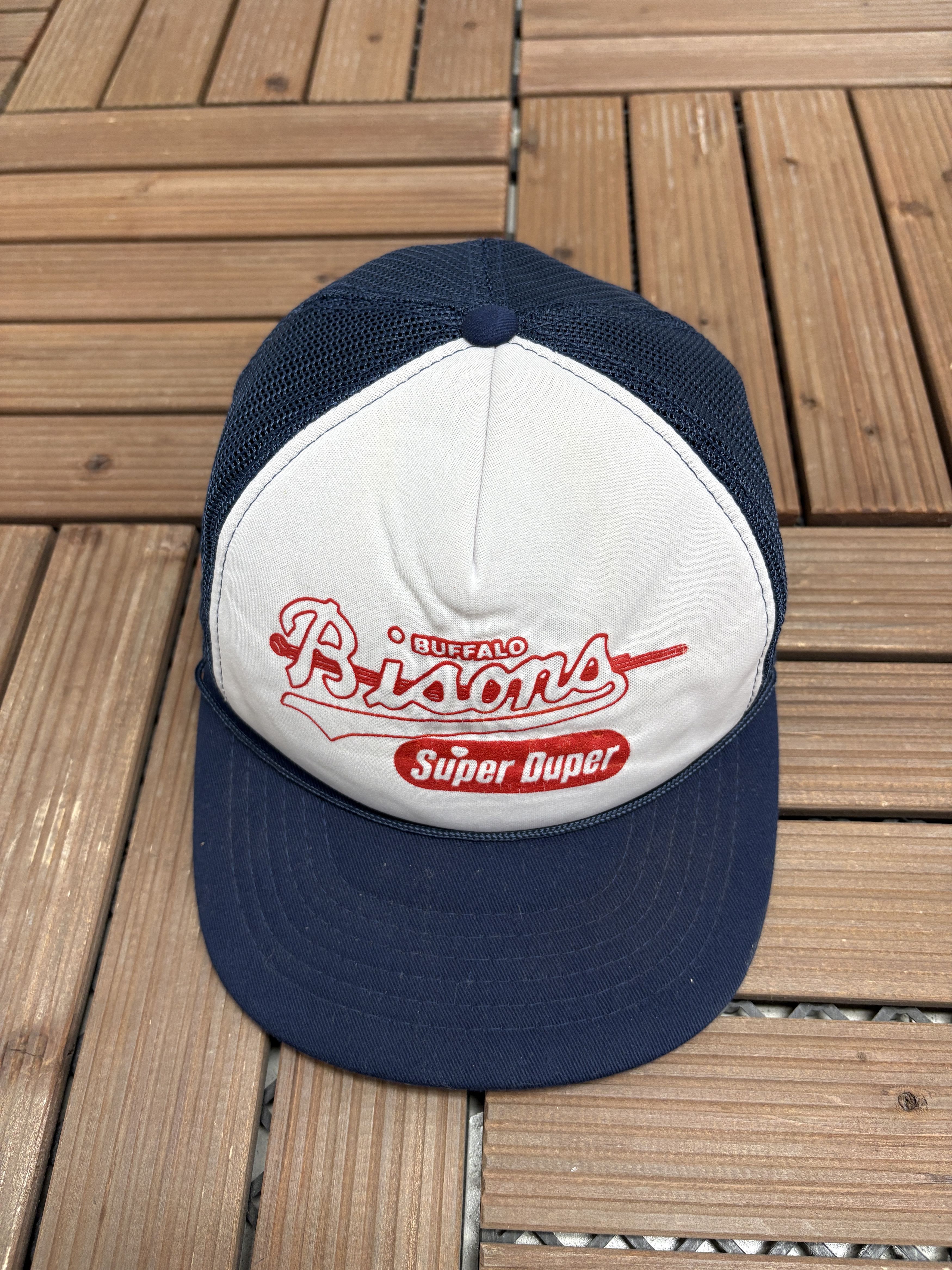 Vintage Buffalo Bisons Vintage Trucker Snap Back Hat Cap Size ONE SIZE - 2 Thumbnail