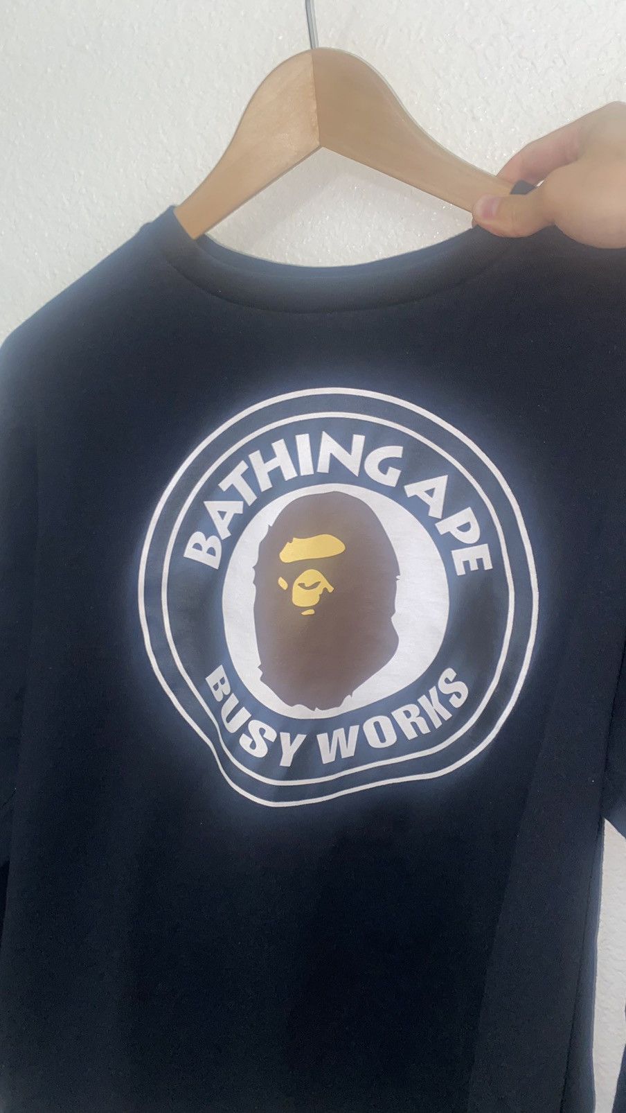 Bape Busy Works L/S Tee (2016) Size US M / EU 48-50 / 2 - 2 Thumbnail