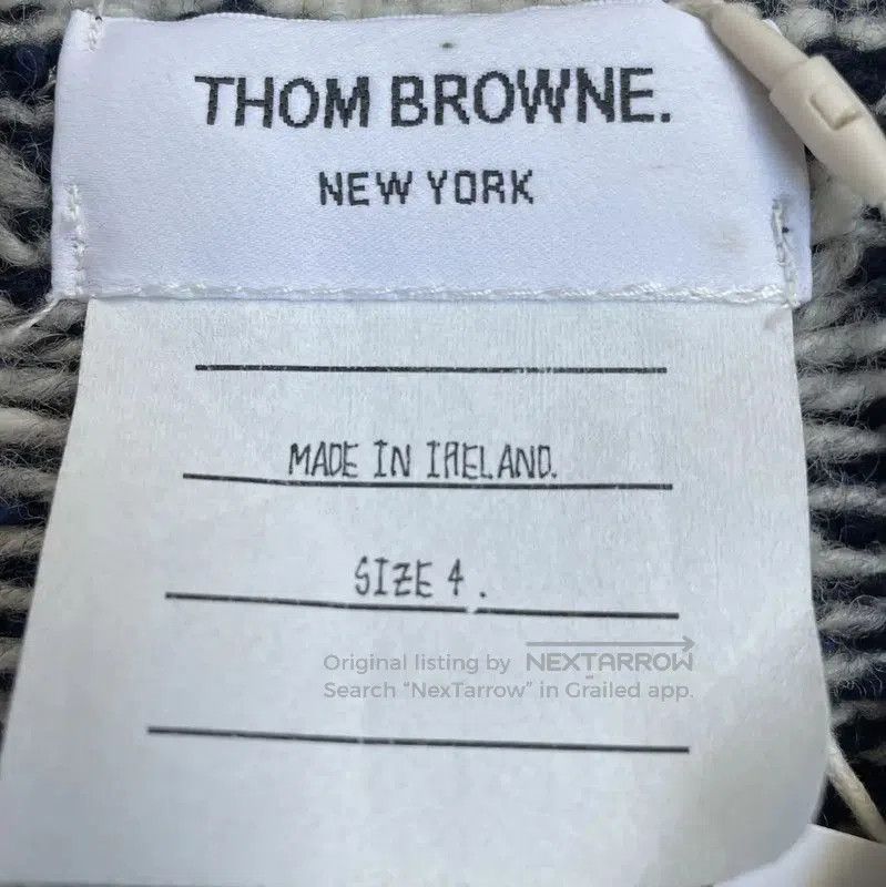 Thom Browne Thom Browne Black Cotton Men's Cardigan . Size US L / EU 52-54 / 3 - 5 Thumbnail