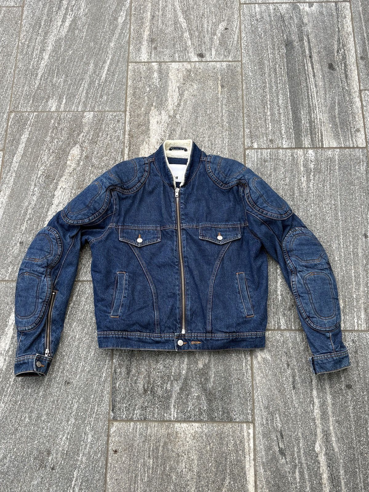 GmbH GmbH AW18 Denim Biker Jacket Size US L / EU 52-54 / 3 - 1 Thumbnail