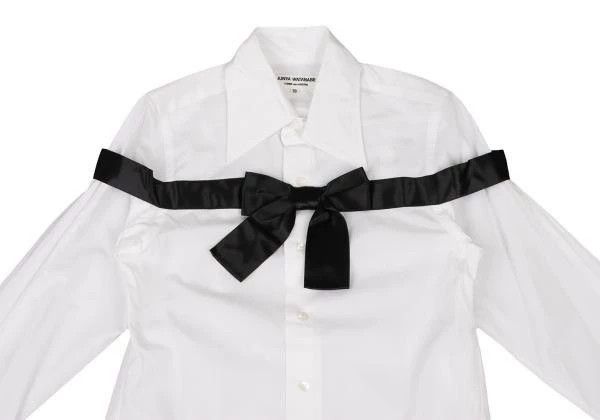 Comme des Garcons Comme Des Garcons White Vintage Bow Shirt Size S / US 4 / IT 40 - 4 Thumbnail