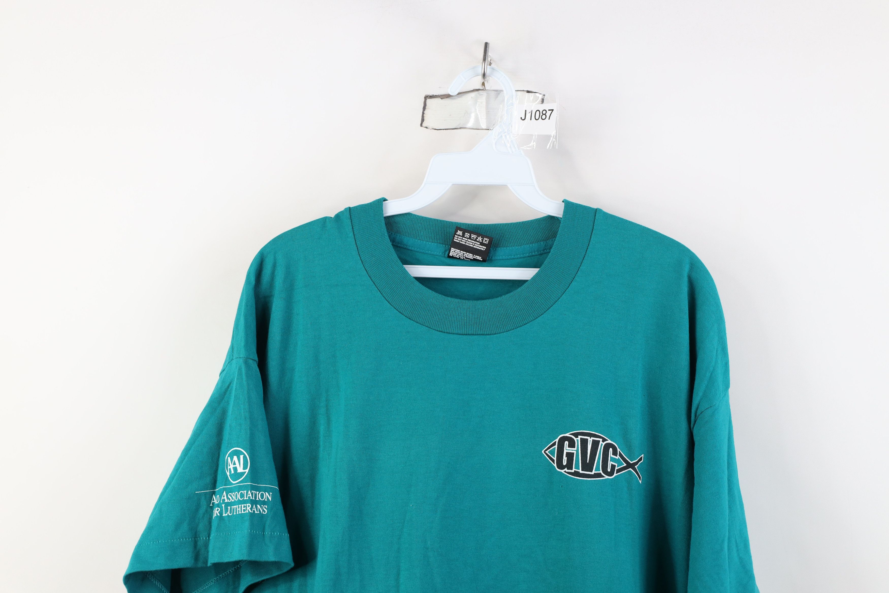 Vintage Vintage 90s Christian River of Hope ELCA Youth T-Shirt USA Size US XL / EU 56 / 4 - 2 Thumbnail