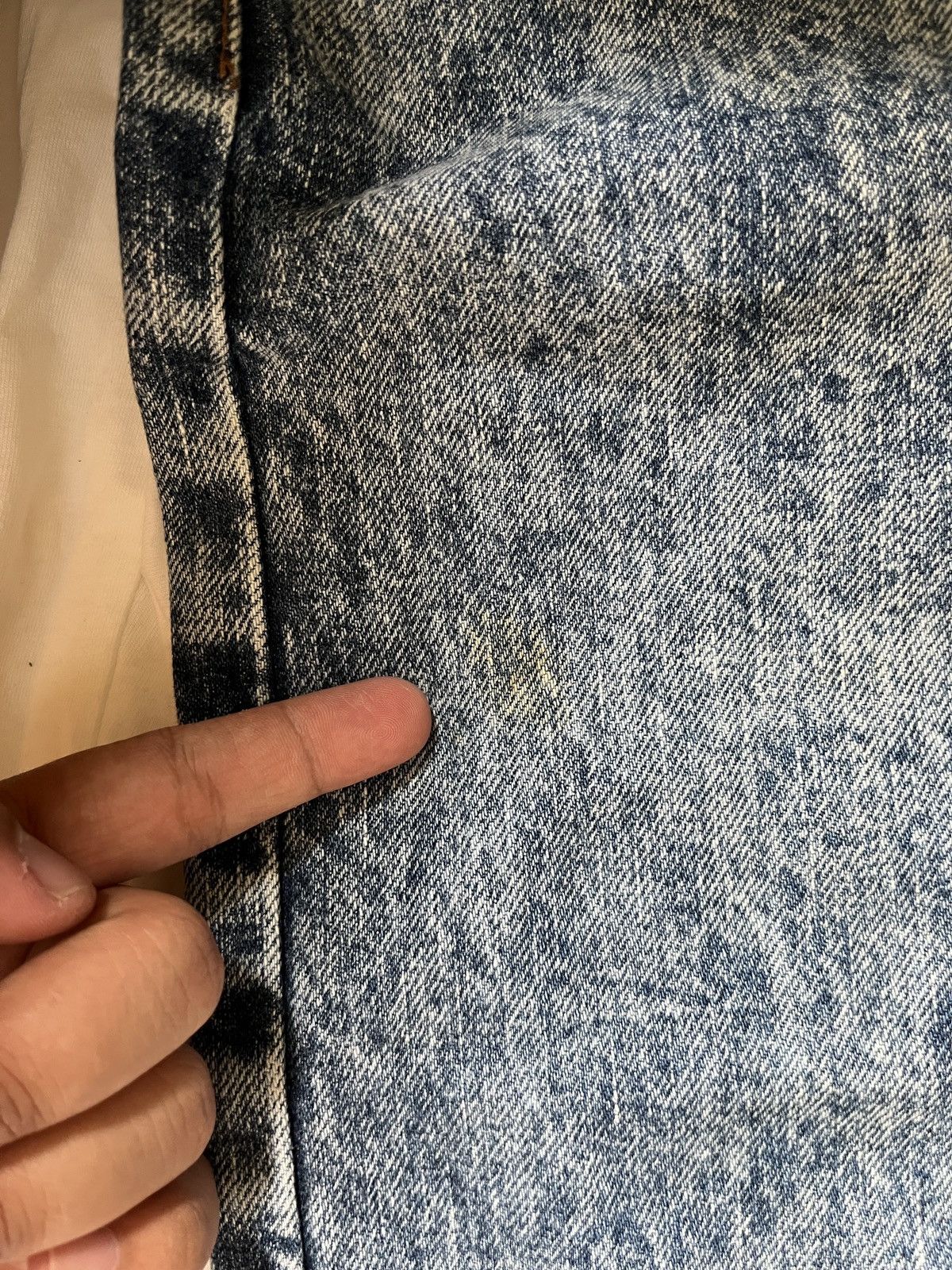 Levi's 80s Levis Big E Acid Wash Hidden Rivet Size US 32 / EU 48 - 17 Thumbnail