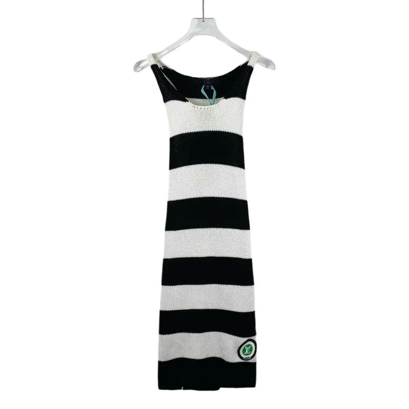 Louis Vuitton Louis Vuitton Women's Color-Block Cotton Dress 0089 Size M / US 6-8 / IT 42-44 - 1 Thumbnail