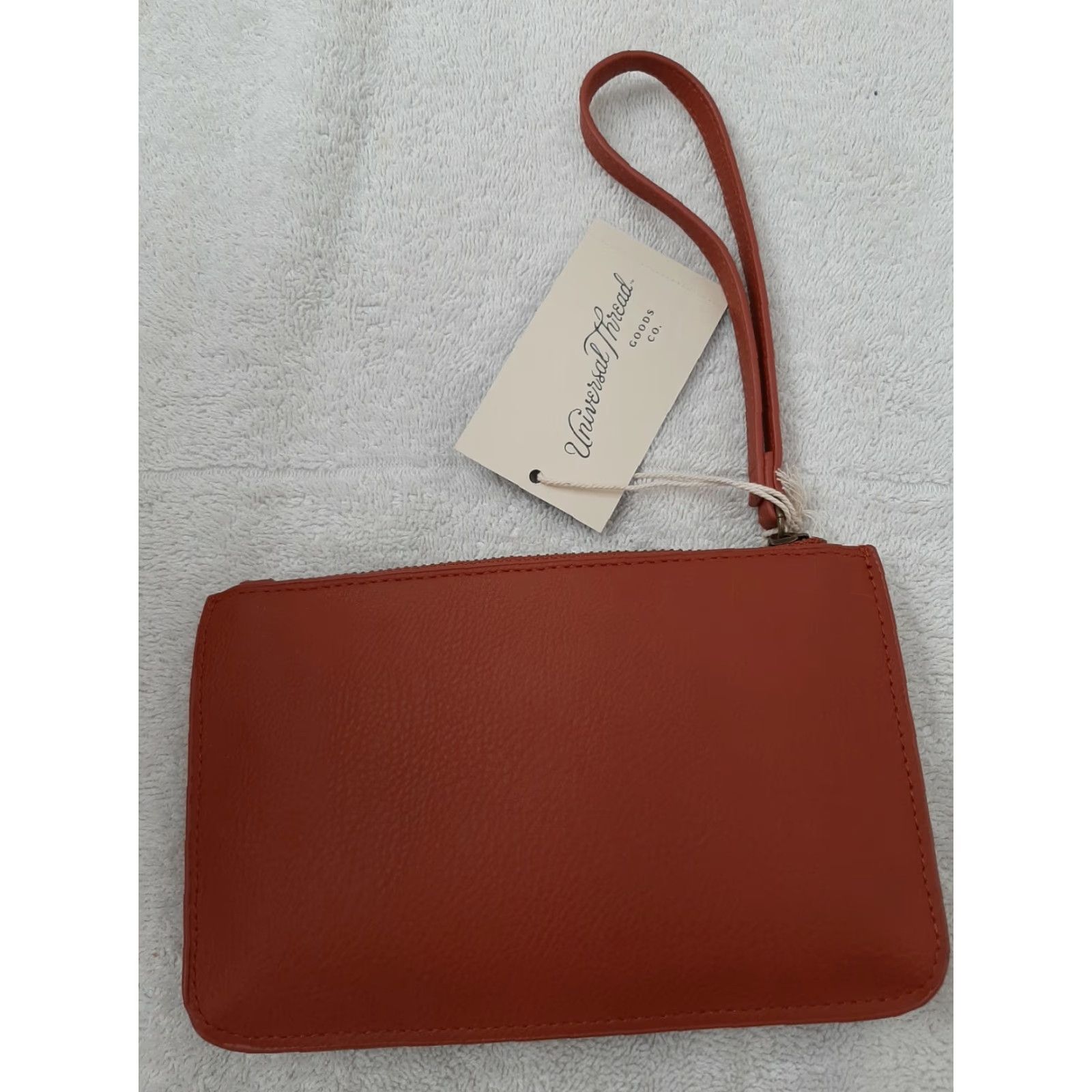 Vintage Universal Thread Wallet Purse Zip Closure Casual Brown Faux Leather Women Small Size ONE SIZE - 2 Thumbnail