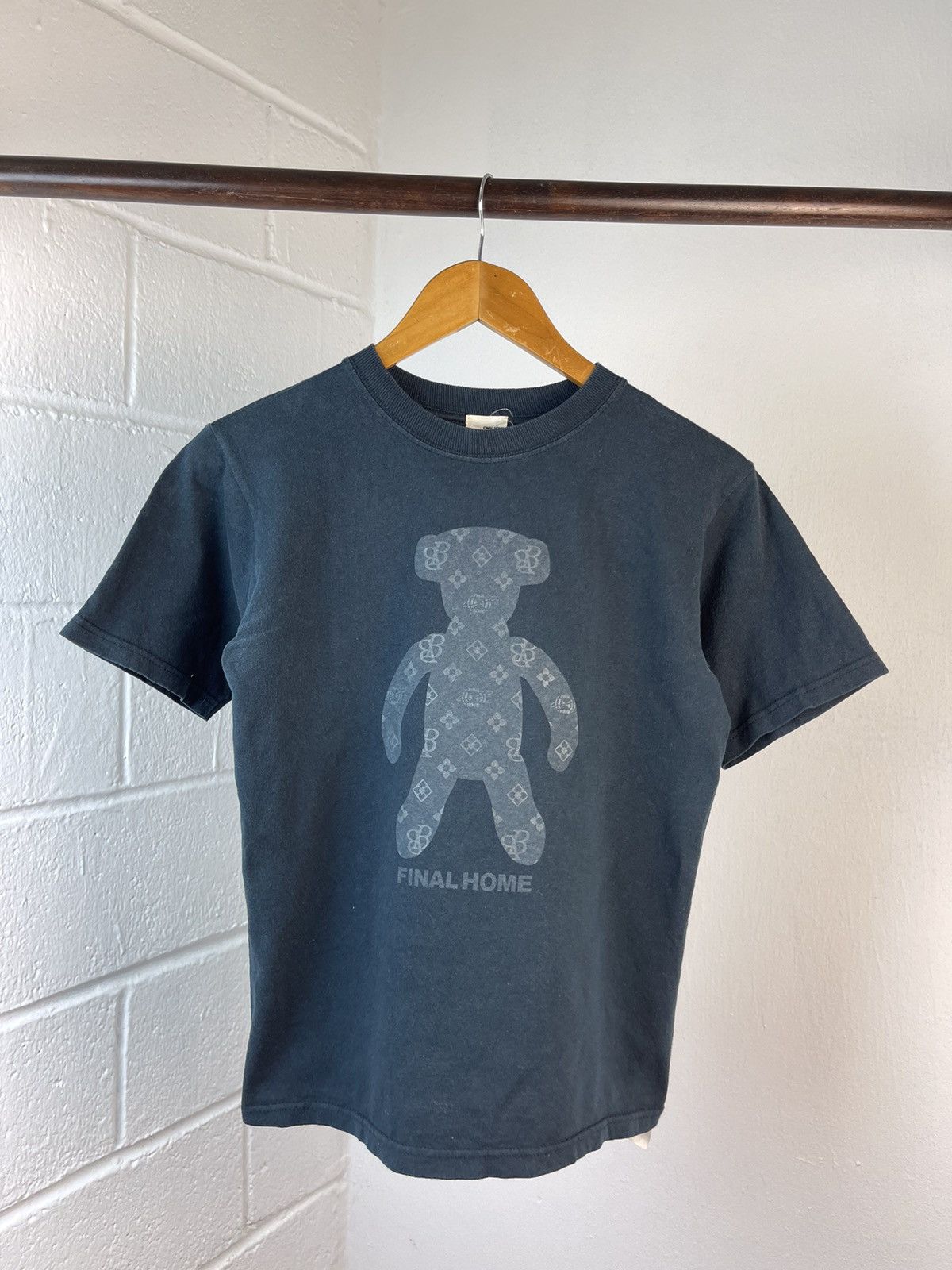 image of Beams Plus x Final Home Beams Bear Tee in Black, Men's (Size Small)
