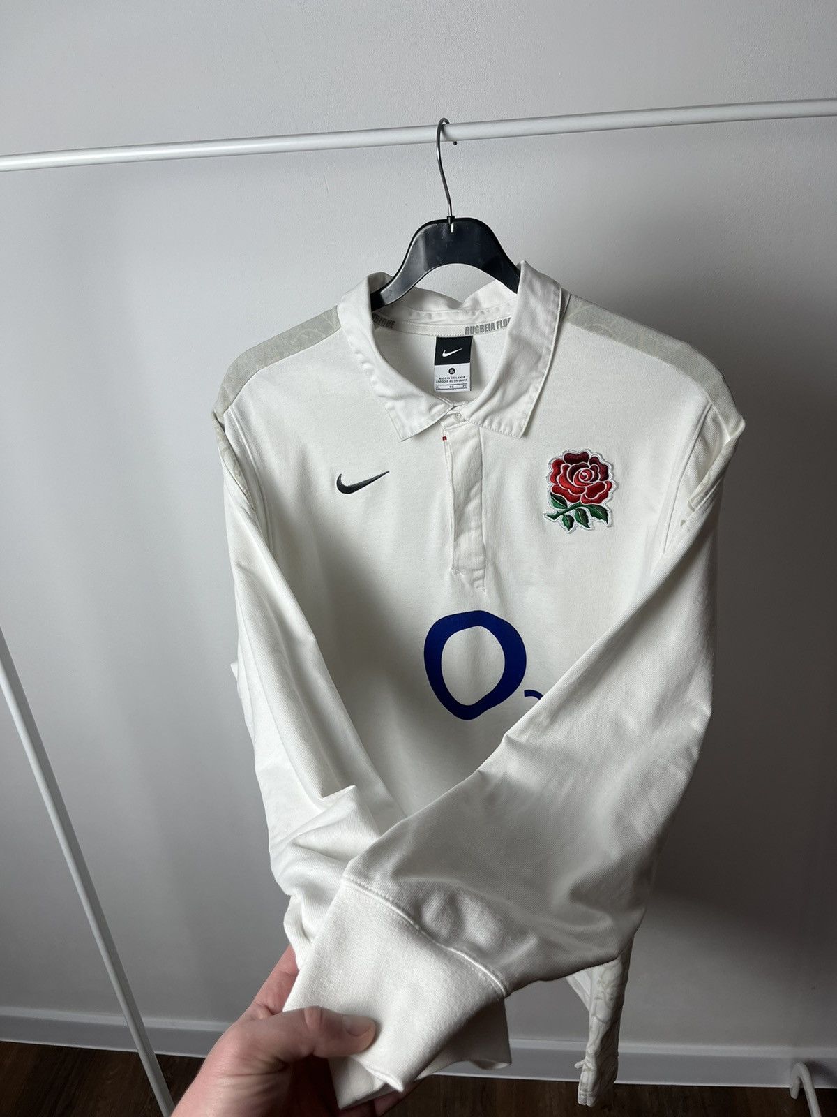 Nike × Vintage Vintage Nike O2 Longsleeve Shirt England Rugby Jersey Size US XL / EU 56 / 4 - 6 Thumbnail