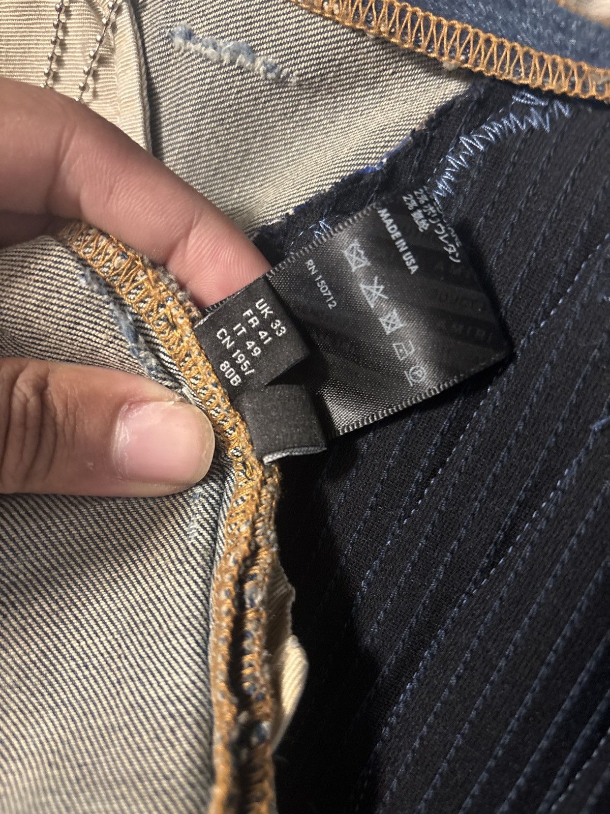 Amiri Amiri Plaid Thrasher Skinny Jean ‘Deep Classic’ Blue Size US 33 - 9 Thumbnail