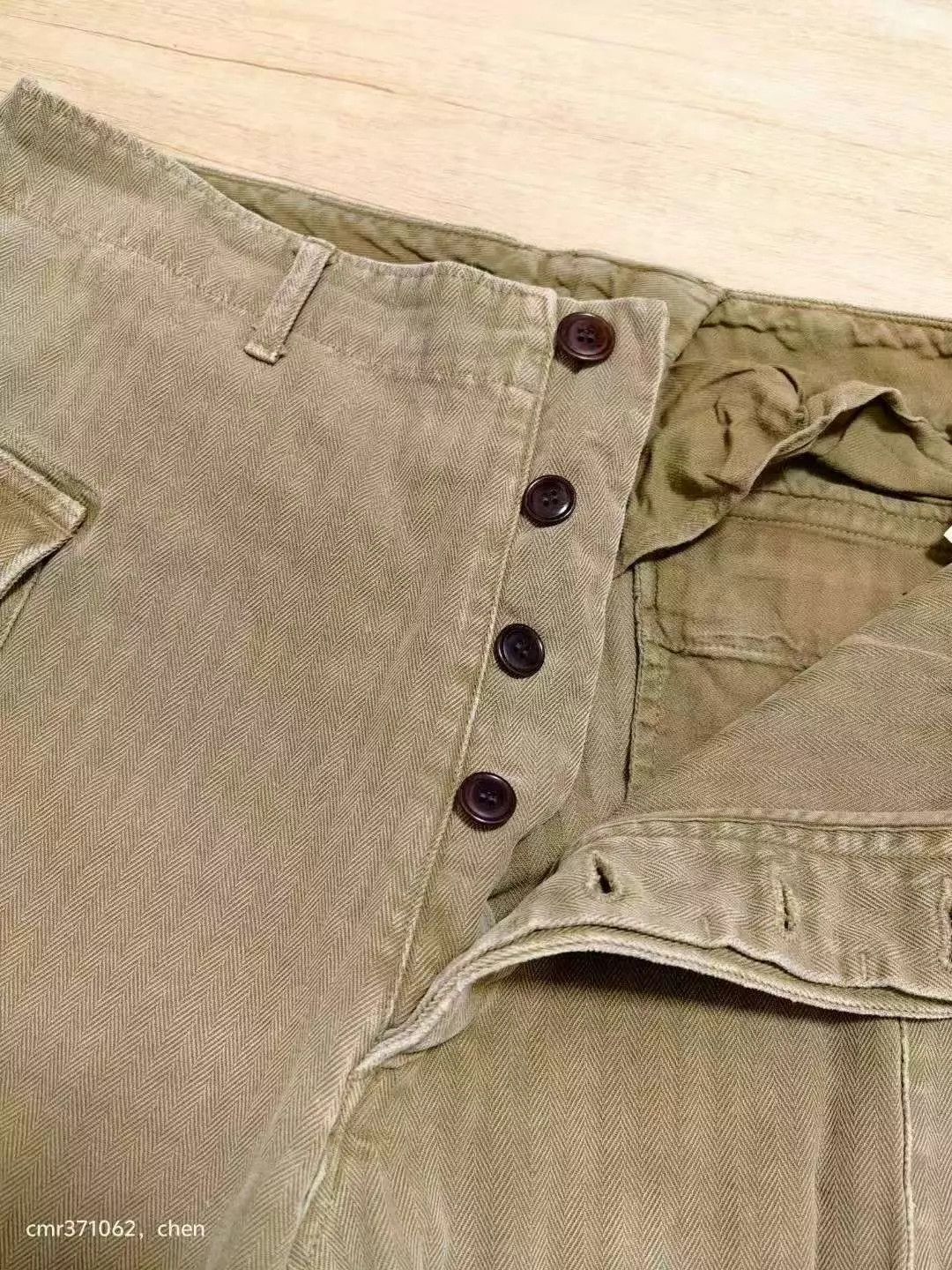 Visvim visvim 19aw vets shorts crash khaki 2 95 distressed splatter Size US 32 / EU 48 - 6 Thumbnail