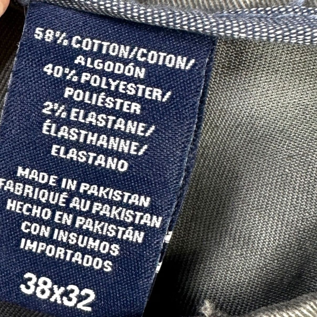 Izod IZOD Flex Mens Performance Pants 38X32 Gray Chino Stretch Flat Front NEW Size US 38 / EU 54 - 5 Thumbnail