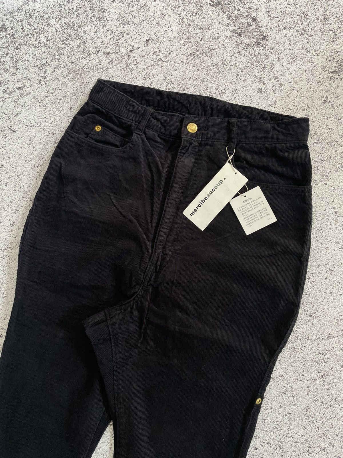 Issey Miyake NWT Mercibeaucop Issey Miyake Drop Crotch Corduroy Pants Size US 28 / EU 44 - 2 Thumbnail