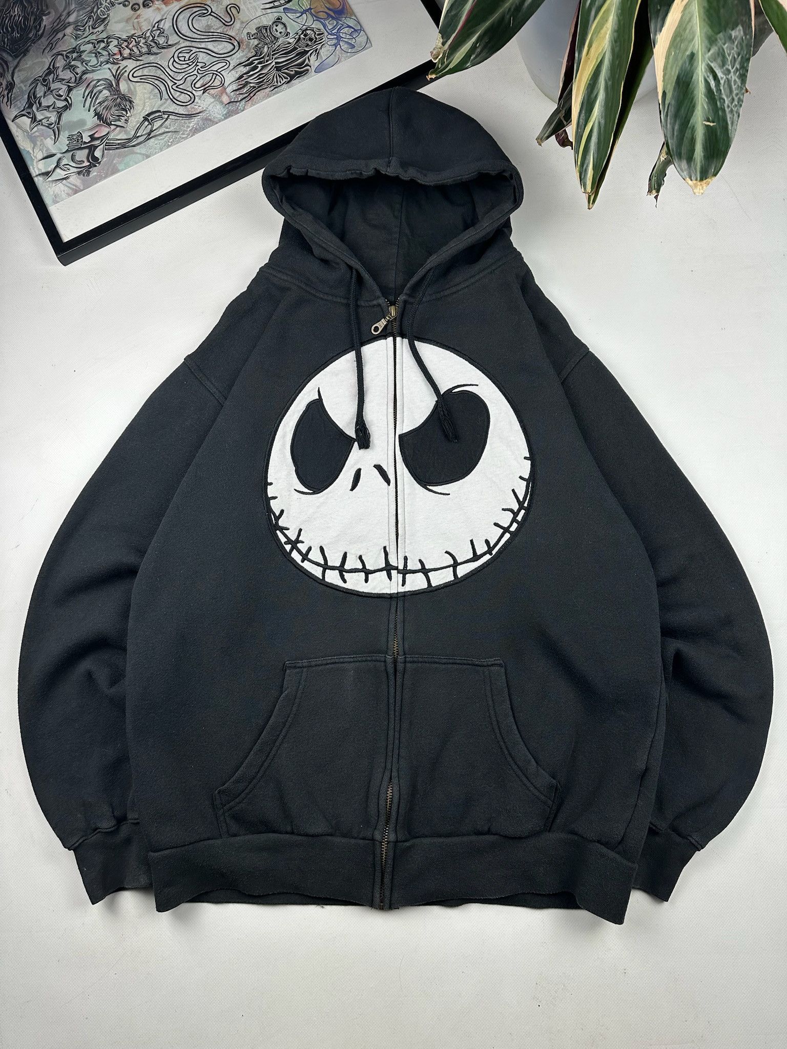 Cartoon Network Vintage 2000s The Nightmare Before Christmas Zip Up Hoodie Size US M / EU 48-50 / 2 - 2 Thumbnail