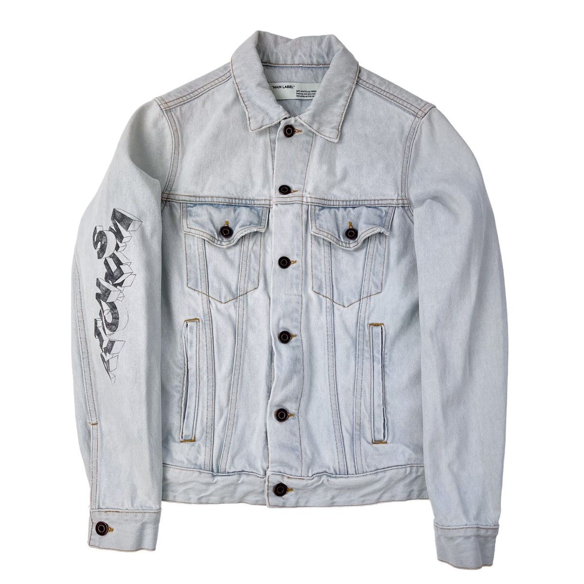 Off-White Off-White 3D Pencil Denim Jacket Size US XS / EU 42 / 0 - 2 Thumbnail