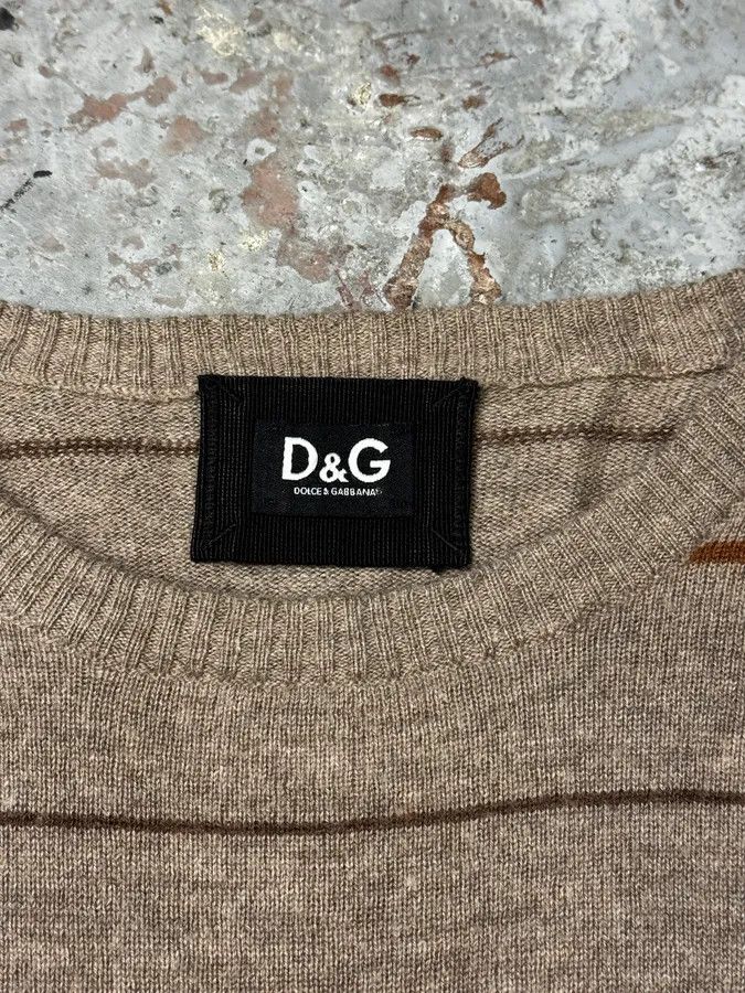 Dolce & Gabbana 2000s Dolce & Gabbana Stripes Orange Brown Sweater Size US S / EU 44-46 / 1 - 5 Thumbnail