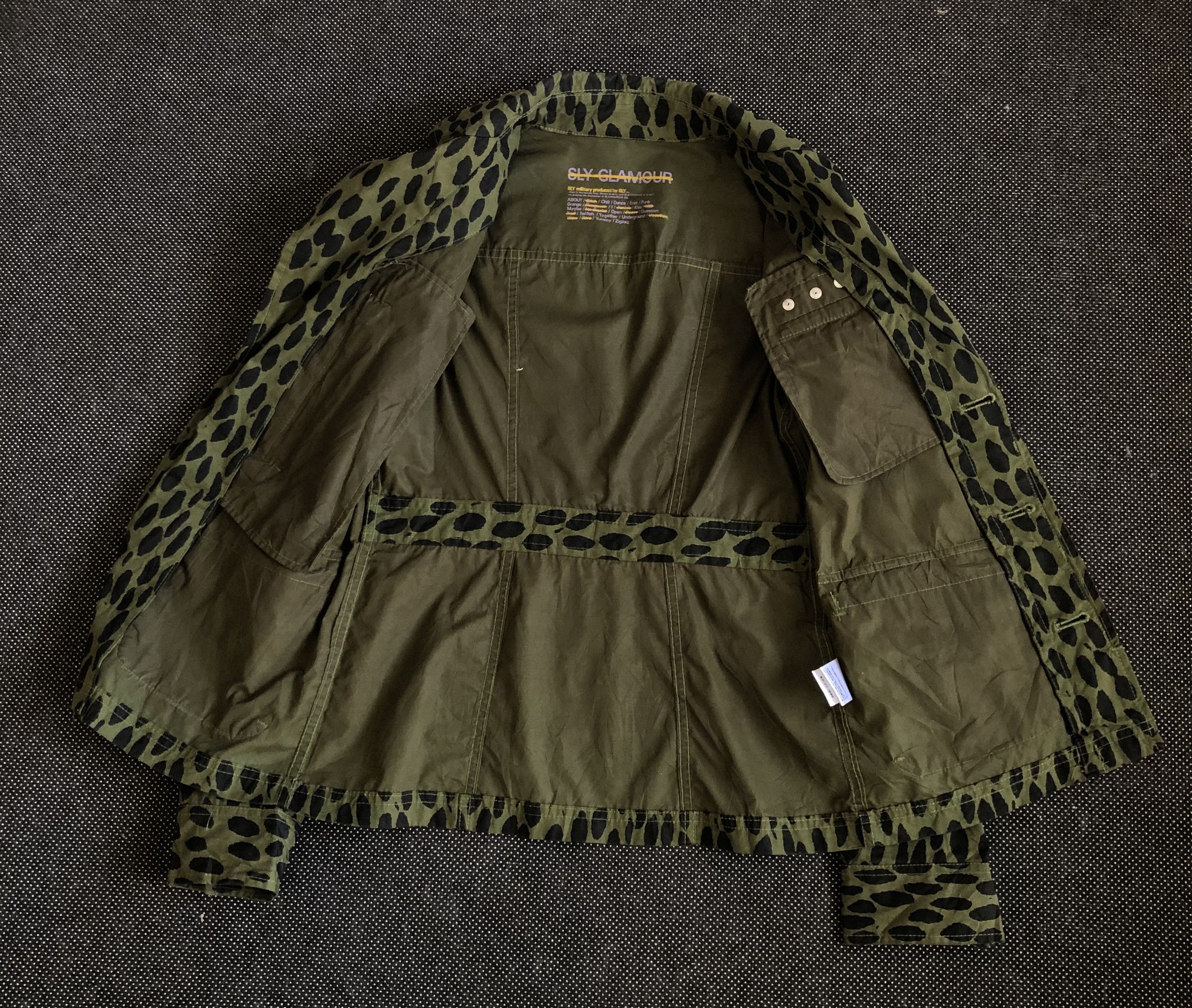 Japanese Brand SLY GLAMOUR JAPAN LEOPARD PRINT MILITARY JACKET 5-POCKETS Size US XS / EU 42 / 0 - 7 Thumbnail