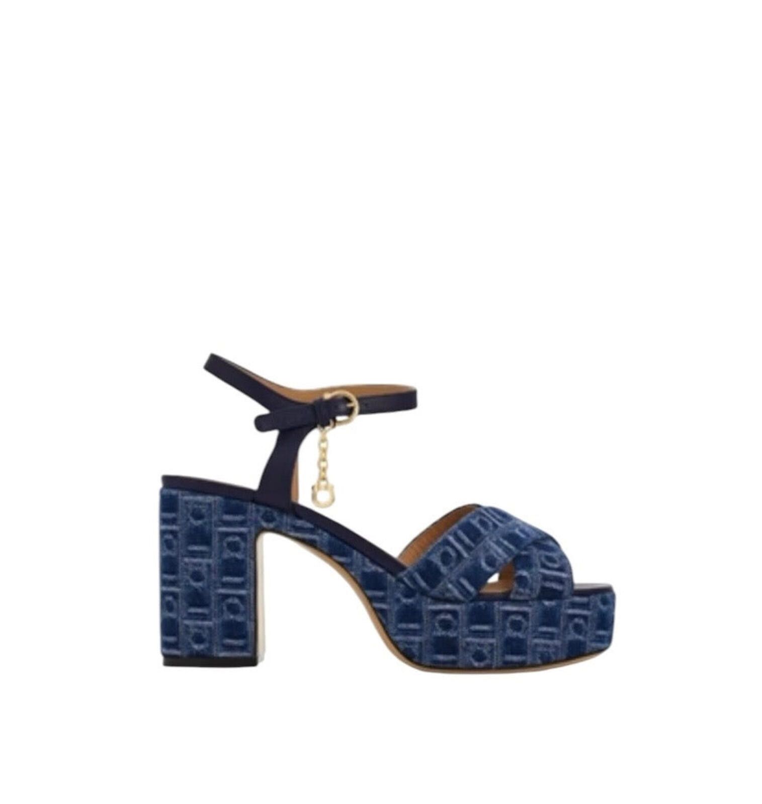 Salvatore Ferragamo Ferragamo Monogram Platform Sandal Size ONE SIZE - 1 Thumbnail