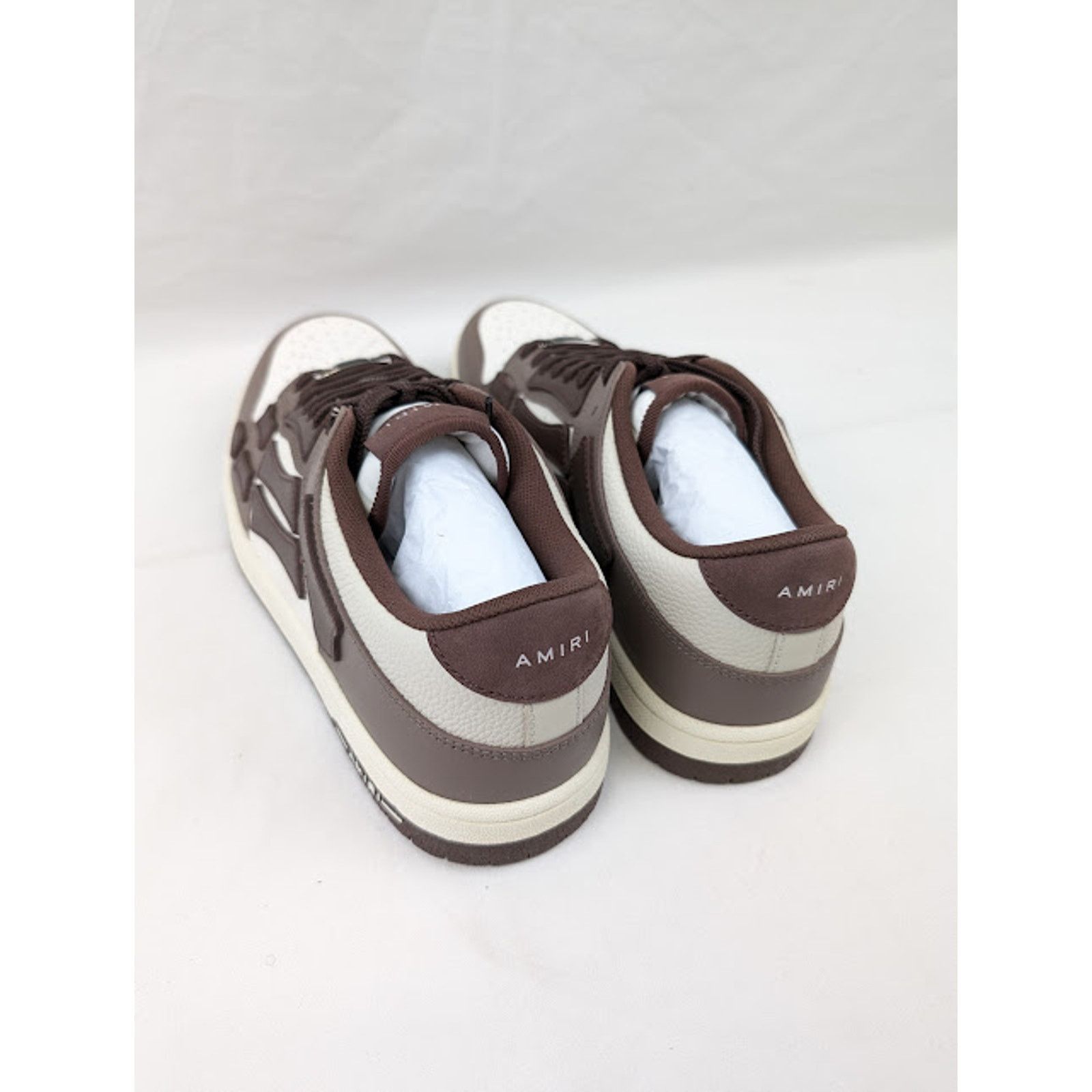 Amiri o1rshd1 Skelton Low-Top Sneakers in Brown Size US 9 / EU 42 - 19 Thumbnail