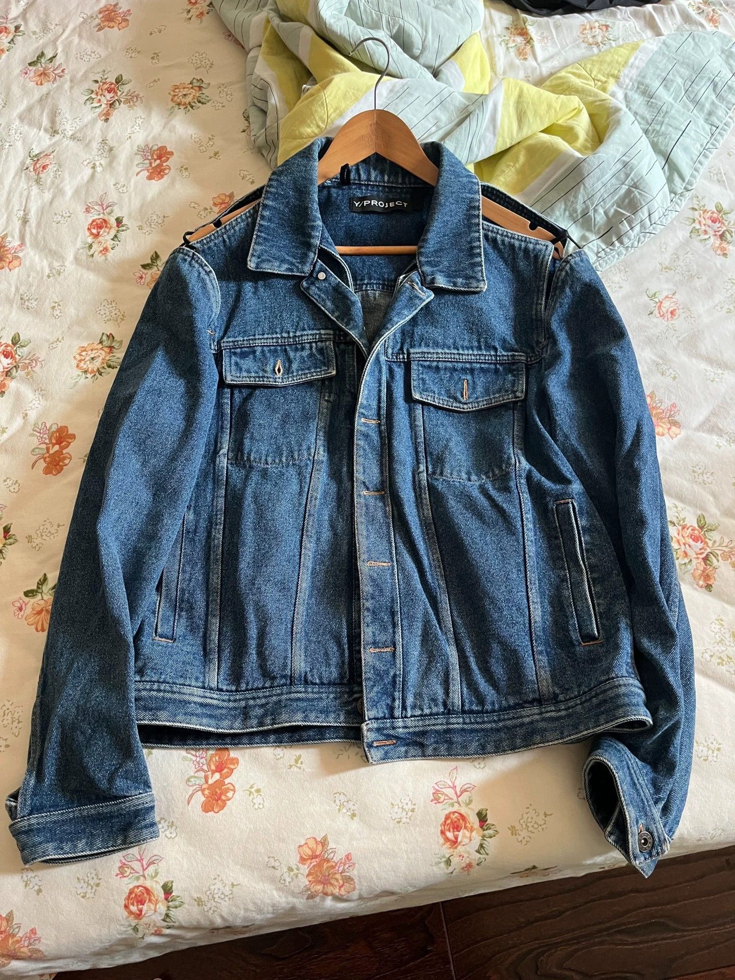 Y/Project y/peoject cutout denim jacket 48 unisex heavy Size US M / EU 48-50 / 2 - 1 Thumbnail