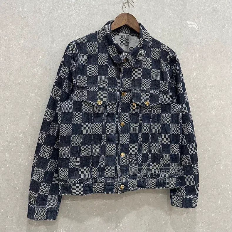Louis Vuitton Louis Vuitton Checkerboard denim jacket Size US M / EU 48-50 / 2 - 3 Thumbnail