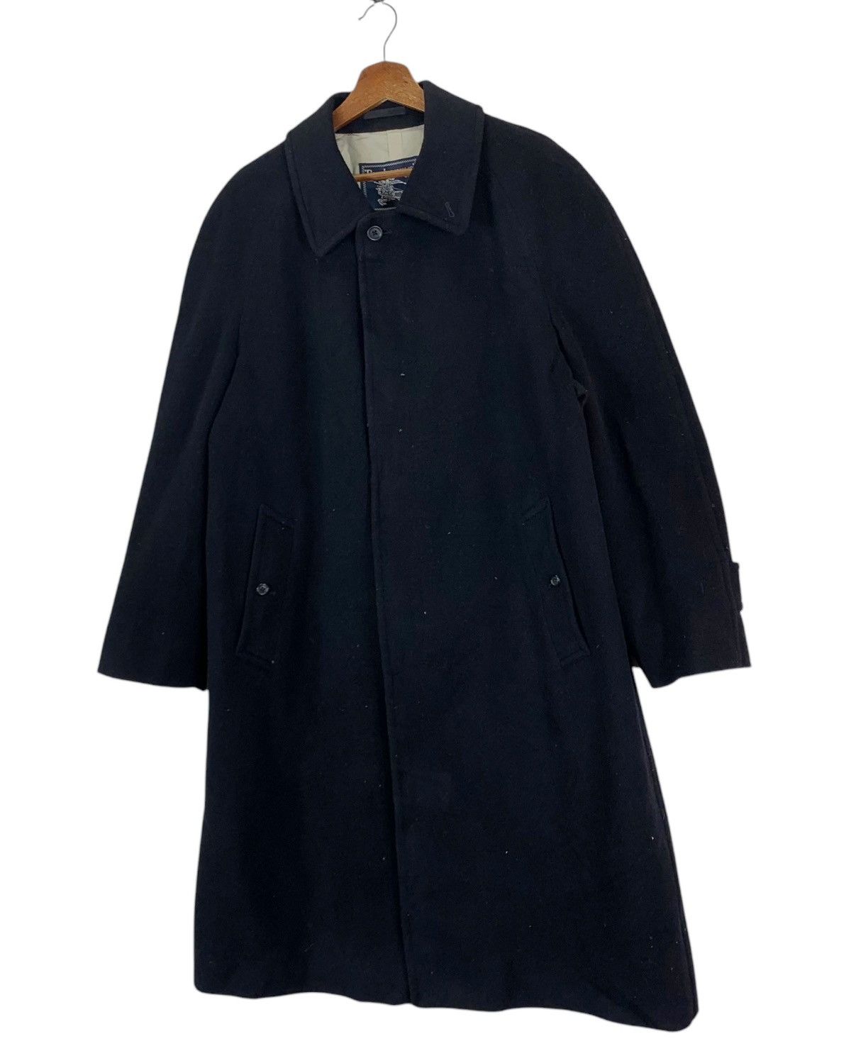 Burberry × Burberry Prorsum VINTAGE BURBERRYS OF LONDON WOOL BLACK OVERCOAT Size US M / EU 48-50 / 2 - 3 Thumbnail