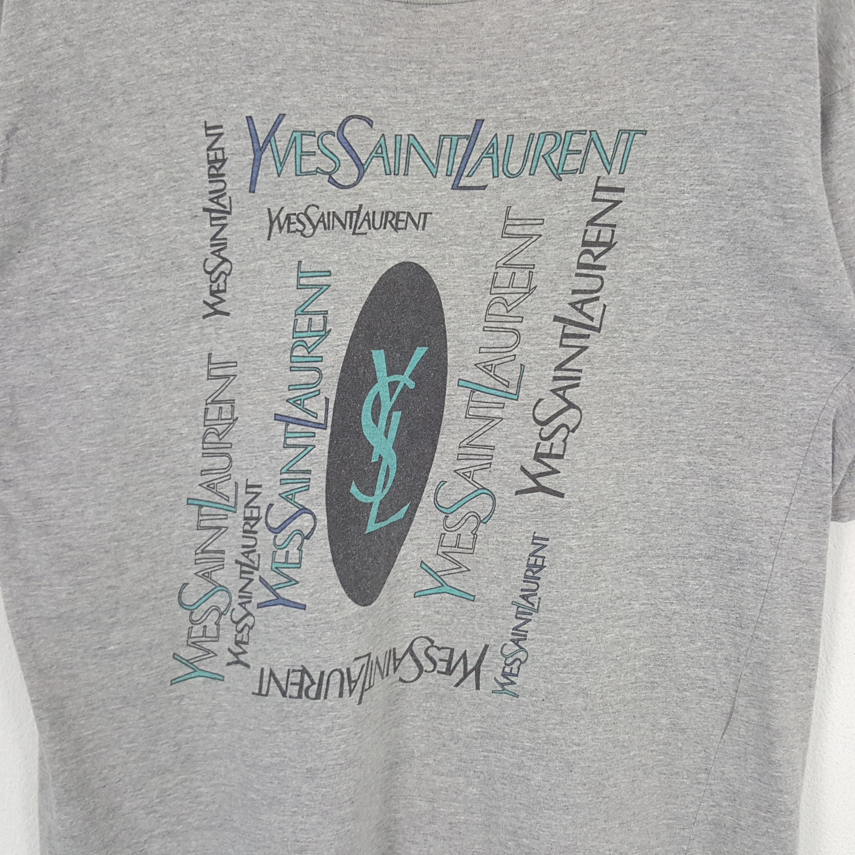 Yves Saint Laurent Vintage Yves Saint Laurent Italian Brand Tshirt C294N22 Size US M / EU 48-50 / 2 - 2 Thumbnail