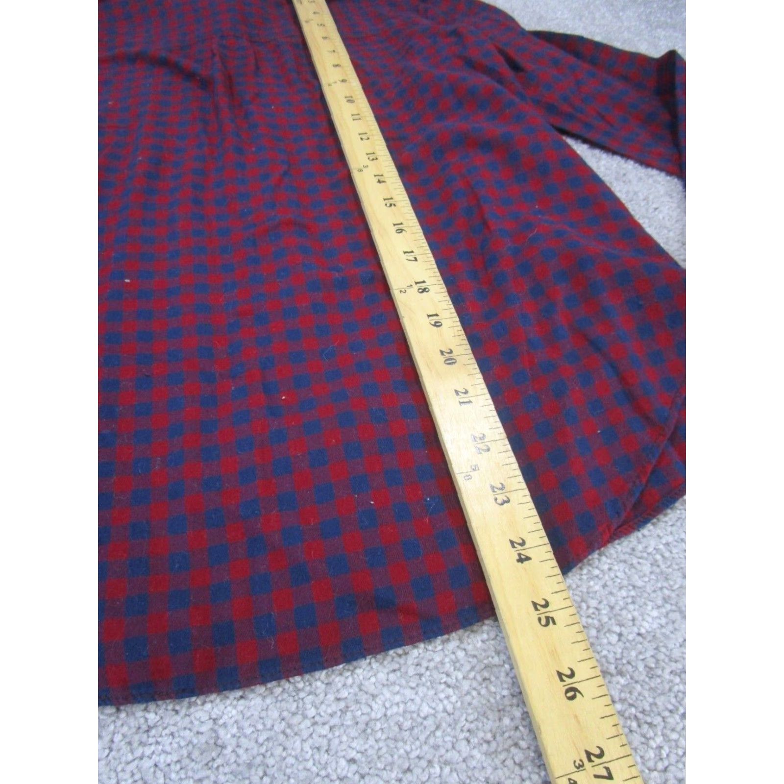 Madewell VINTAGE Madewell Shirt Women XS Shrunken Button-Up Red Check Cotton Casual 90s Mens Womens? Size XS / US 0-2 / IT 36-38 - 4 Thumbnail