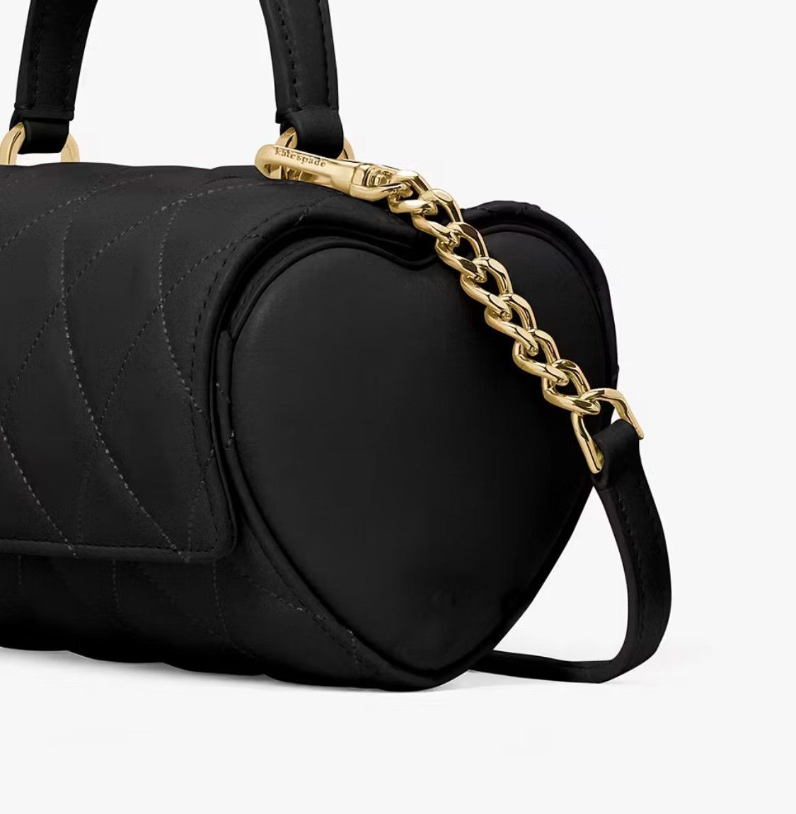 Kate Spade NWT KATE SPADE Heart Barrel Quilted Leather Crossbody Size ONE SIZE - 2 Thumbnail
