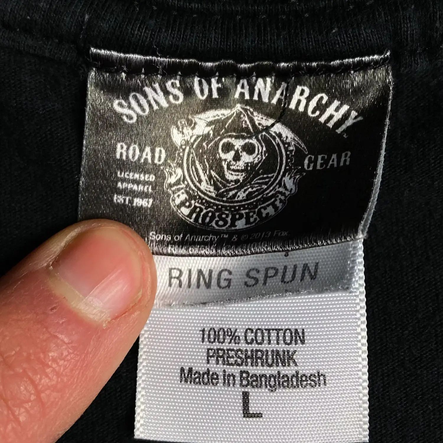 Vintage Mens Vintage T Shirt Sons Of Anarchy Size L Size US L / EU 52-54 / 3 - 4 Thumbnail