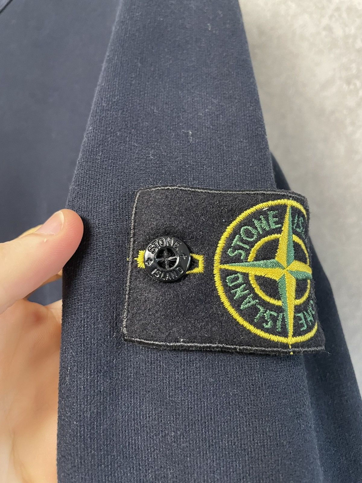 Stone Island Stone Island Navy Blue Sweatshirt Crewneck Size US L / EU 52-54 / 3 - 8 Thumbnail