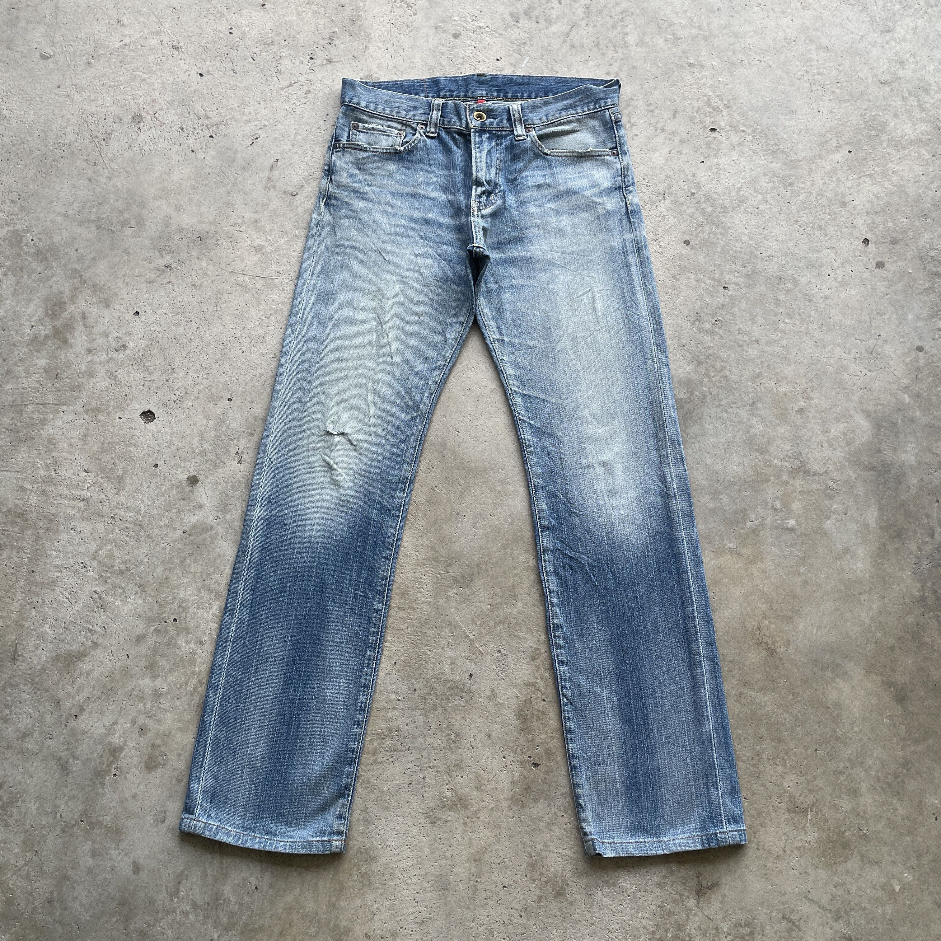 Japanese Brand VINTAGE JAPANESE JEANS FADED PANTS DENIM W32x31.5 Size US 32 / EU 48 - 2 Thumbnail