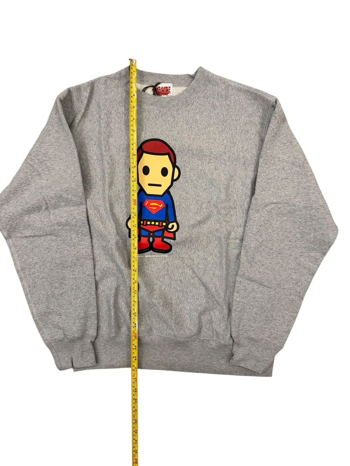 Bape × DC Comics BAPE X DC Superman Crewneck Grey Size US M / EU 48-50 / 2 - 2 Thumbnail