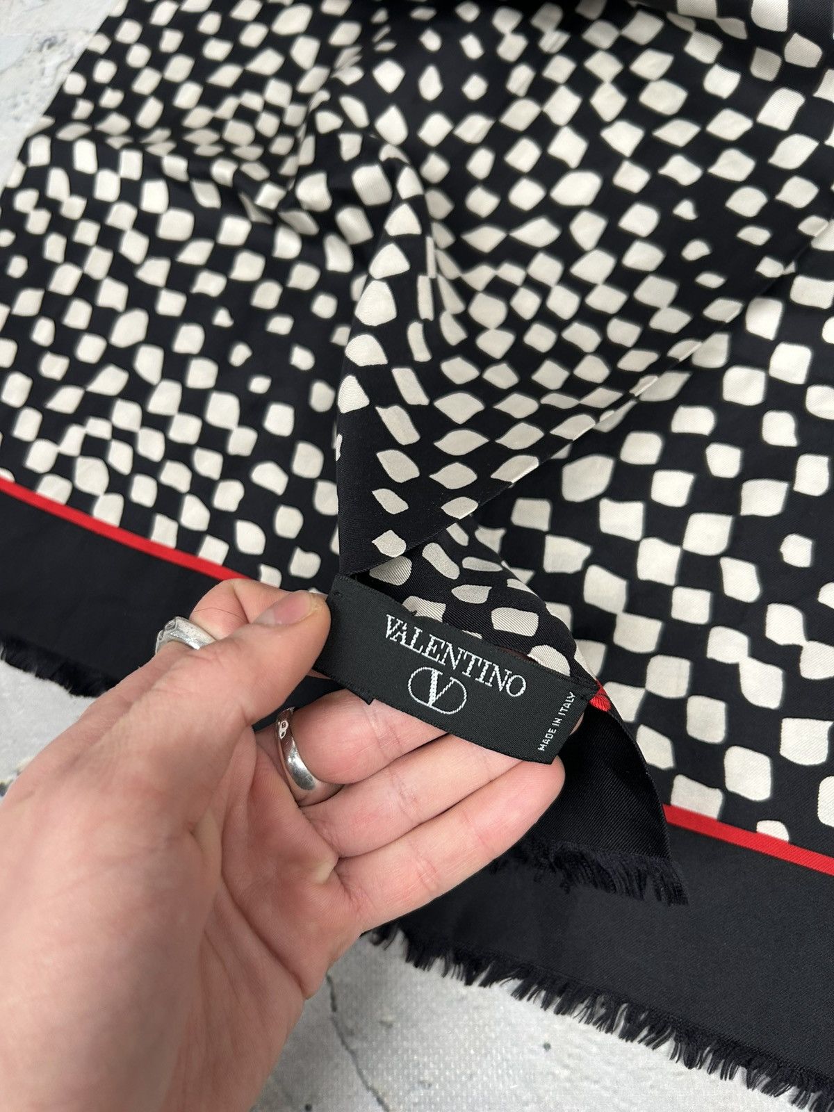 Valentino Vintage Valentino Garavani Silk Dots Scarf 90s Archive Size ONE SIZE - 6 Thumbnail