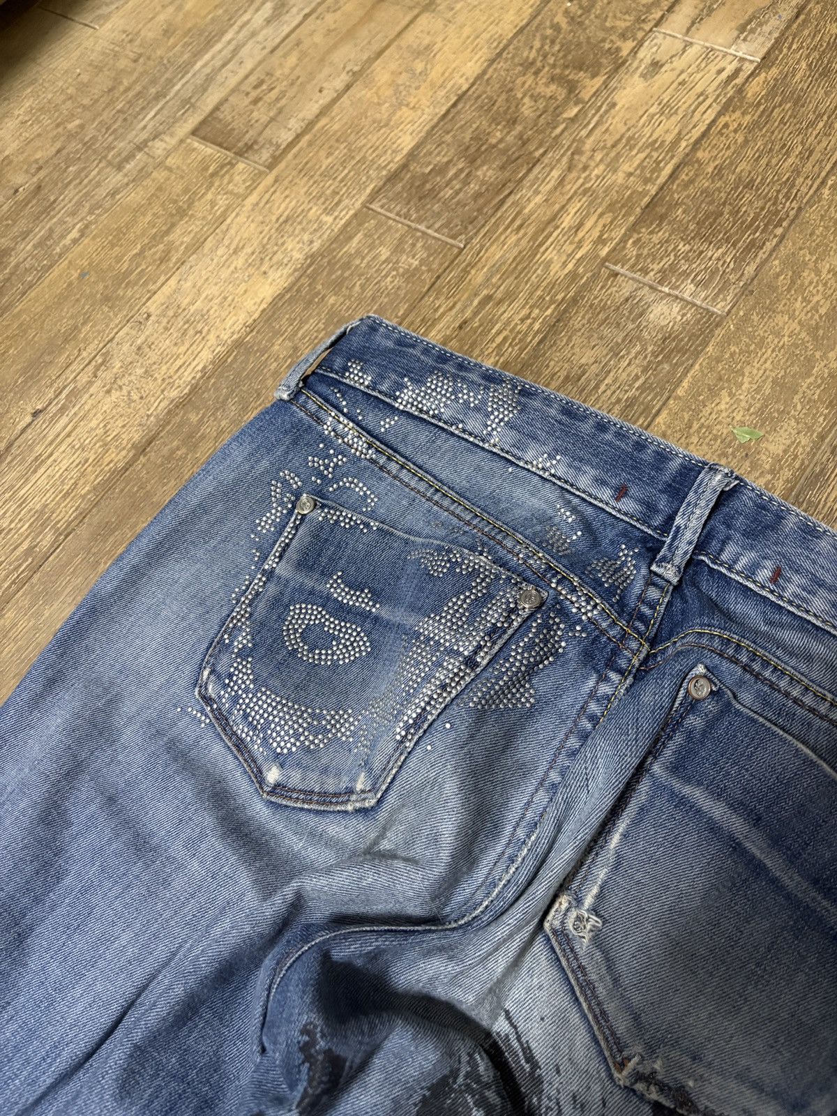Andy Warhol Pepe Jeans Andy Warhol Marilyn Monroe Graphic Jeans Y2K Punk Size US 29 - 10 Thumbnail