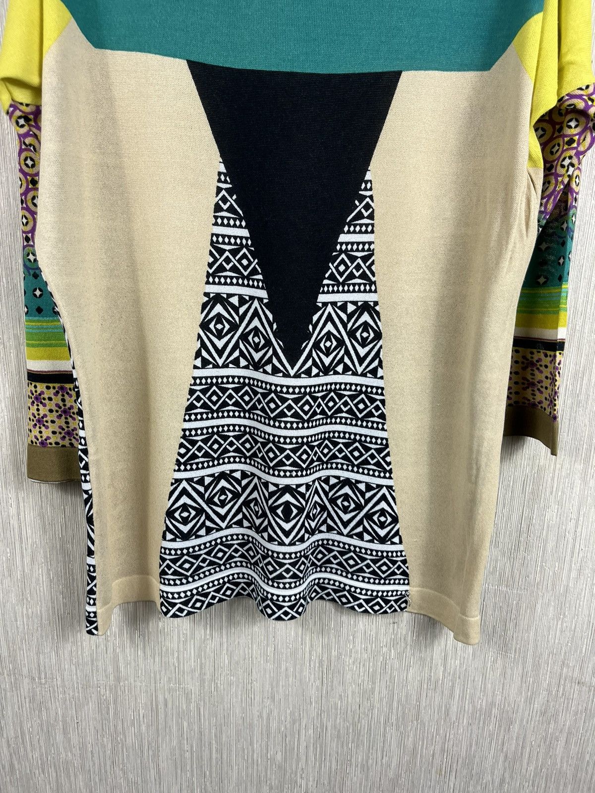 Etro × Vintage Etro Milano vintage patterned viscose sweater blouse psycho Size M / US 6-8 / IT 42-44 - 17 Thumbnail