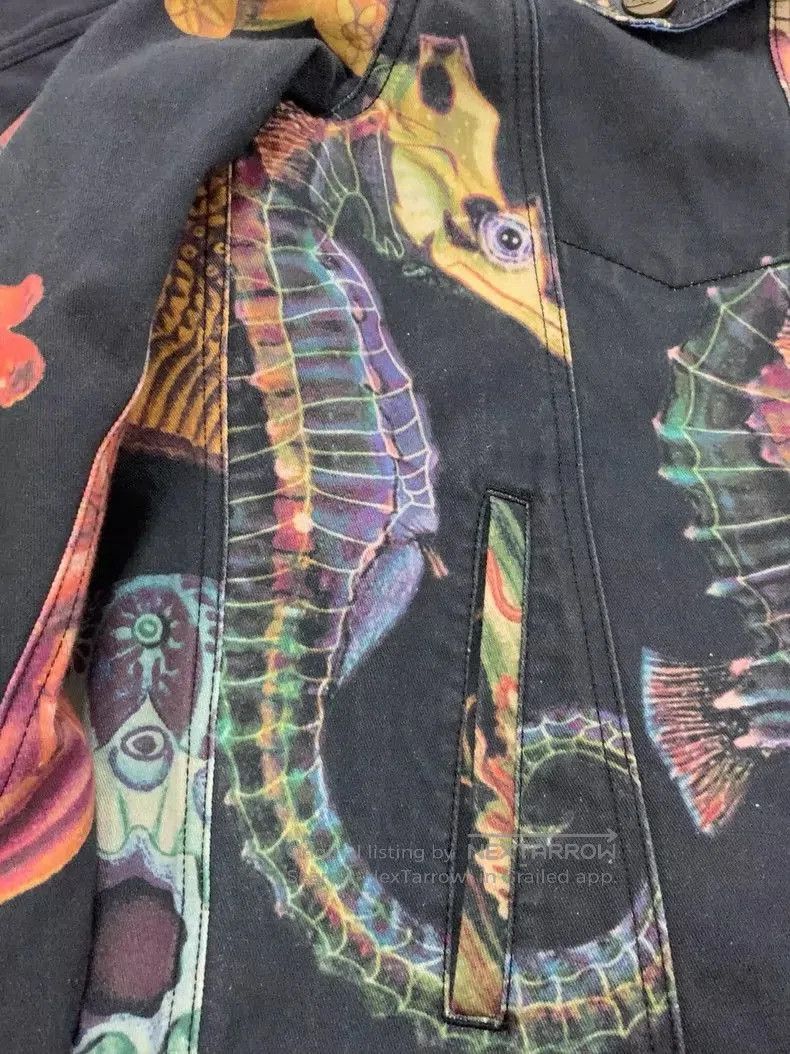 Vivienne Westwood Vivienne Westwood Ocean Print Denim Jacket . Size US L / EU 52-54 / 3 - 9 Thumbnail