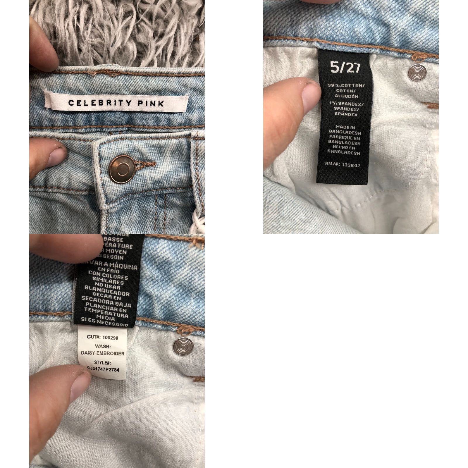 Vintage VINTAGE Celebrity Pink The Doll High Rise Shorts Juniors Size 5 Blue Light Wash Denim 5-Pocket Design Women Girls Mens Size 27" / US 4 / IT 40 - 8 Thumbnail