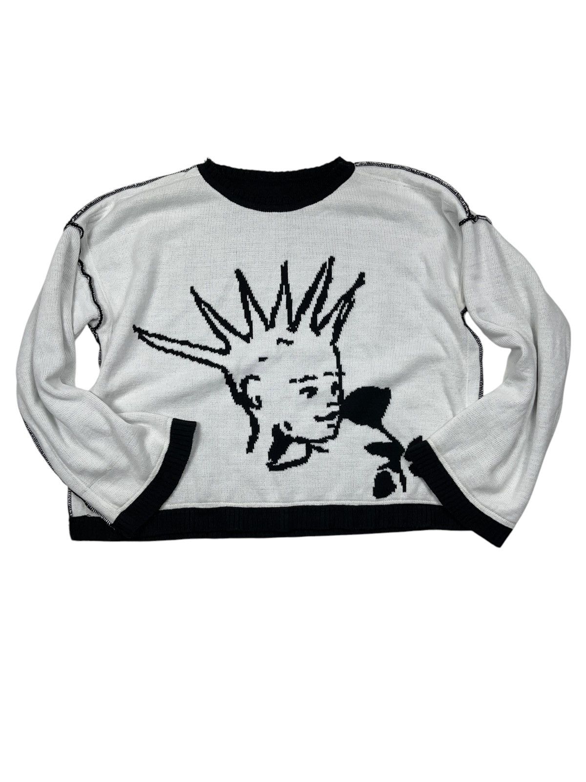 Designer Kildfol Reversible Punk Sweater Oversized Size US L / EU 52-54 / 3 - 4 Thumbnail