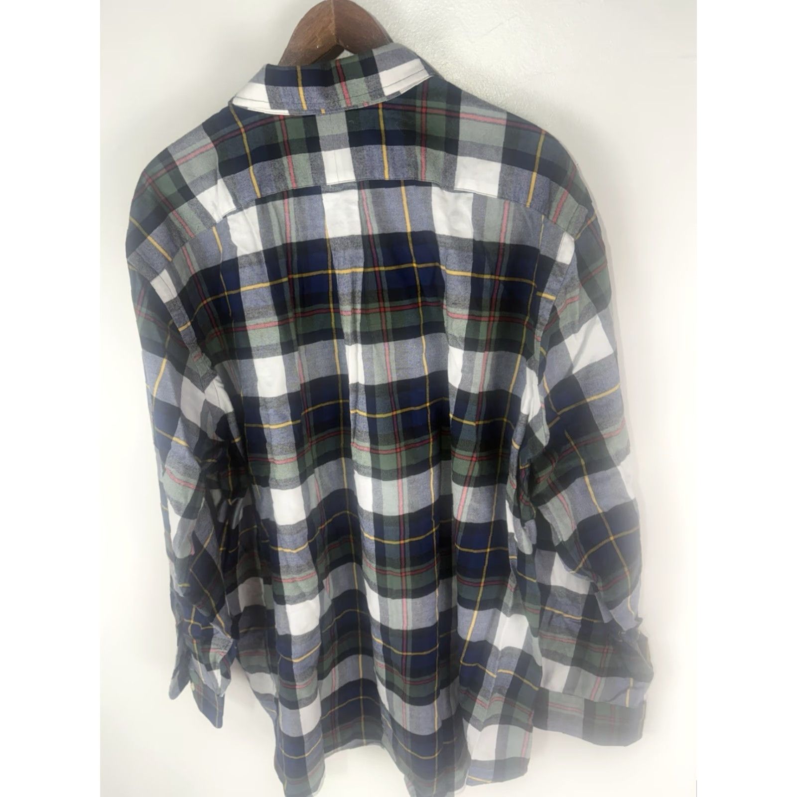 Ralph Lauren Ralph Lauren Button-Up Shirt Men 2XB Multicolor Plaid Fleece Cotton Polyester Long Sleeve Size US XXL / EU 58 / 5 - 5 Thumbnail