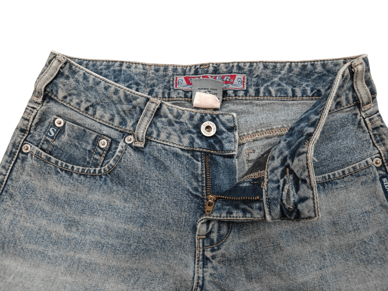 Silver Jeans Co. Silver Jeans Super Flare Denim Size 28" / US 6 / IT 42 - 4 Thumbnail