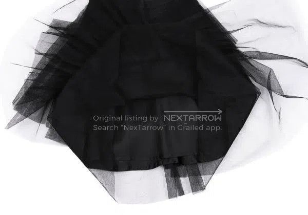 Comme des Garcons Comme Des Garcons size XS Black Vintage Tulle Design Skirt Size 23" - 7 Thumbnail