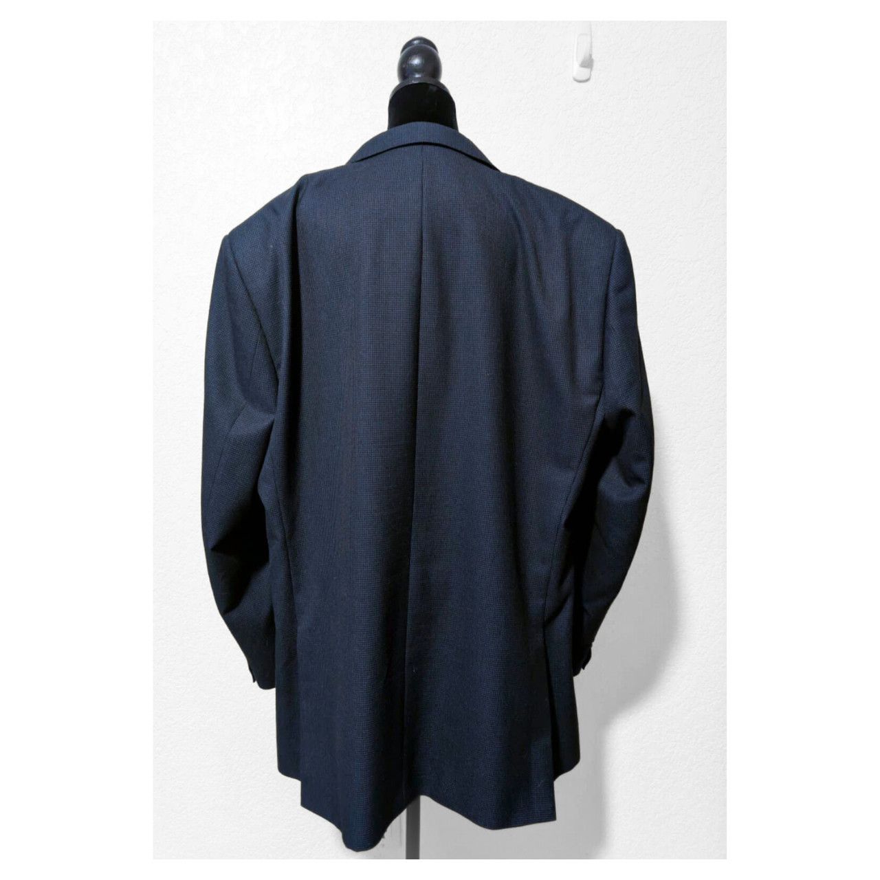Other Luciano Natazzi Navy Two-Button Modern Fit Sport Coat Size 52L - 2 Thumbnail