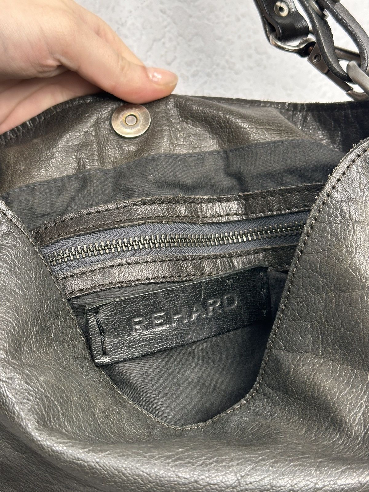 A.S.98 Vintage Japan Leather Bag Kapital Messenger Y2K Rare GOA Size ONE SIZE - 14 Thumbnail