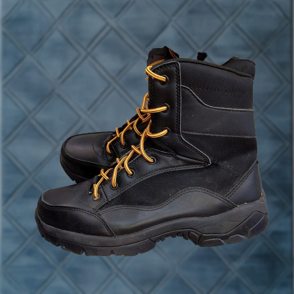 Vintage Interceptor Boots Mens Size 8.5 Black Work Tactical Slip Resistant ASTM F2413-18 Size US 9 / EU 42 - 1 Thumbnail